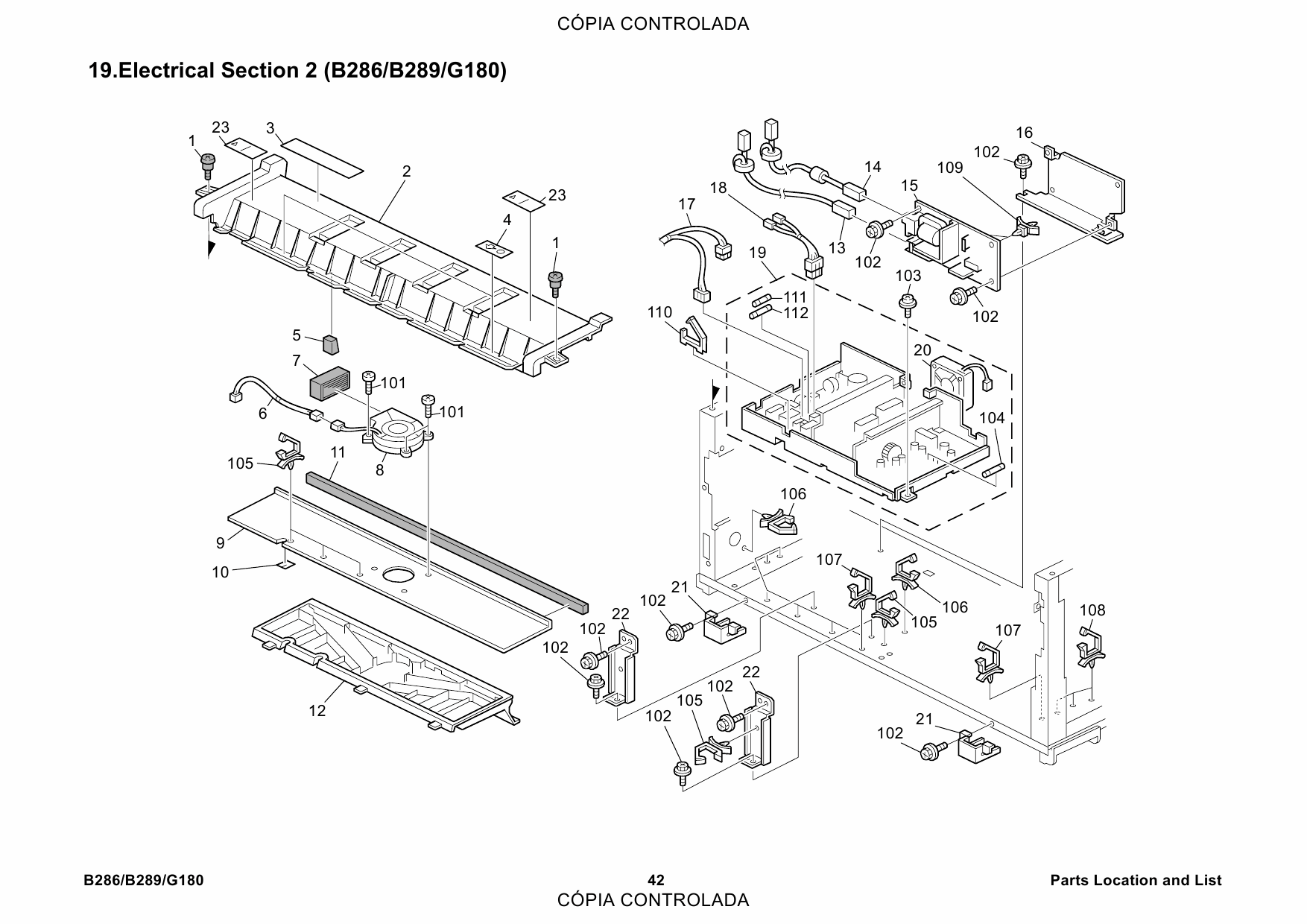 RICOH Aficio MP-W2400 W3600 SP-W2470 B286 B289 G180 Parts Catalog-2